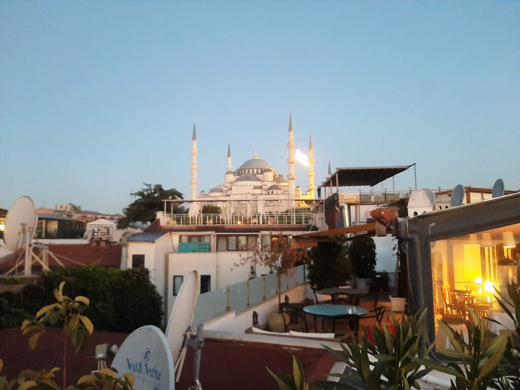 Blick auf die Blaue Moschee