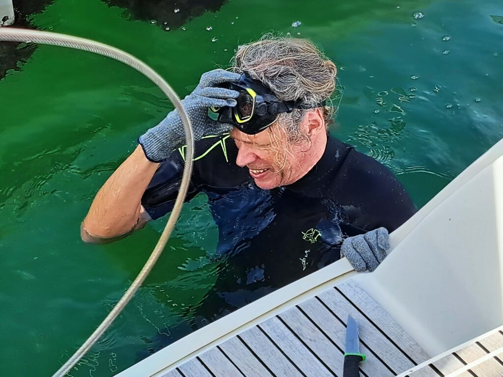 Bernd als Taucher