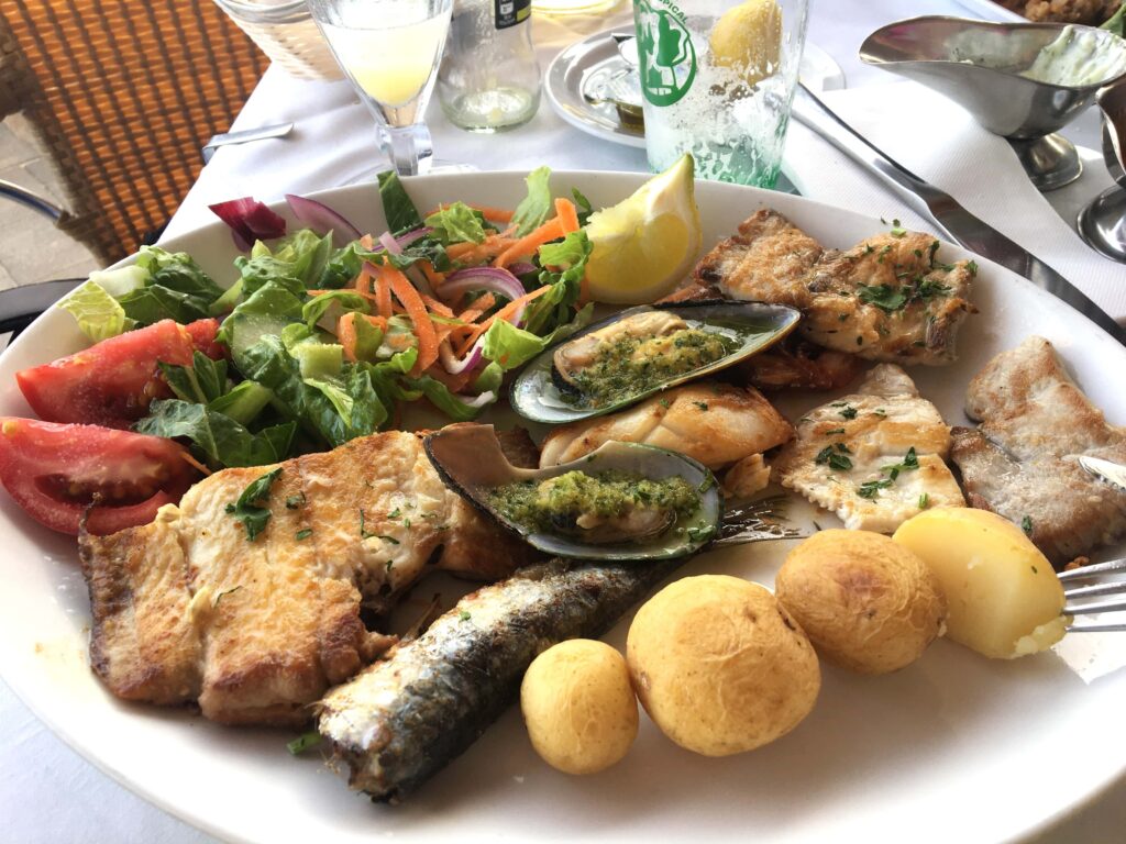 Blick auf den Teller