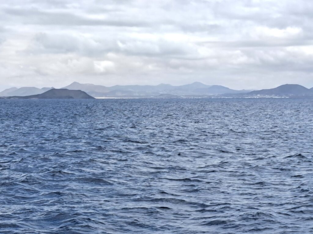 Blick von Lanzarote auf Fuerteventura