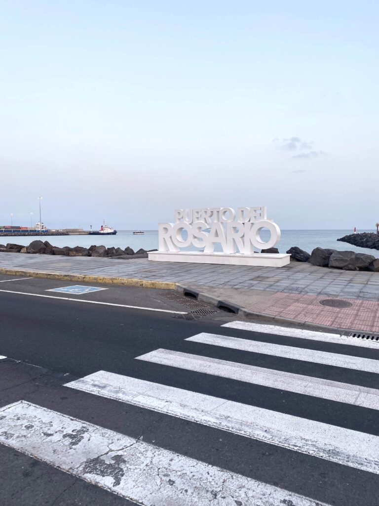 Schild Puerto del Rosario