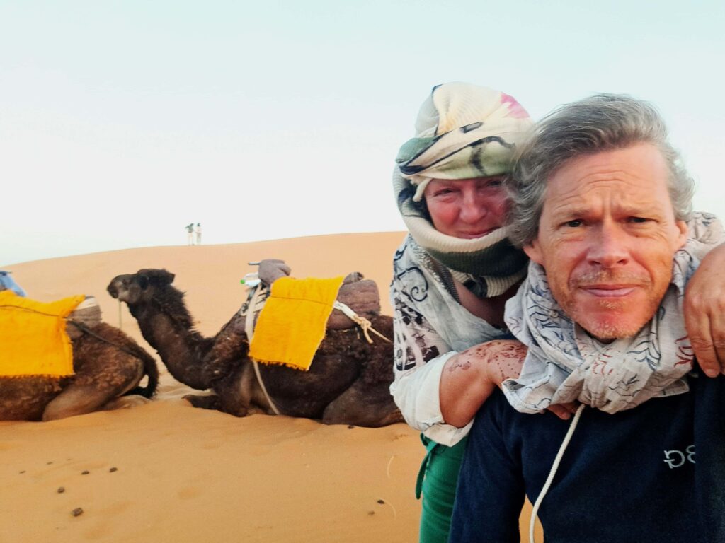 Stuermischer Morgen in der Wueste