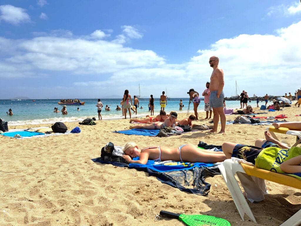 Badebetrieb am Strand