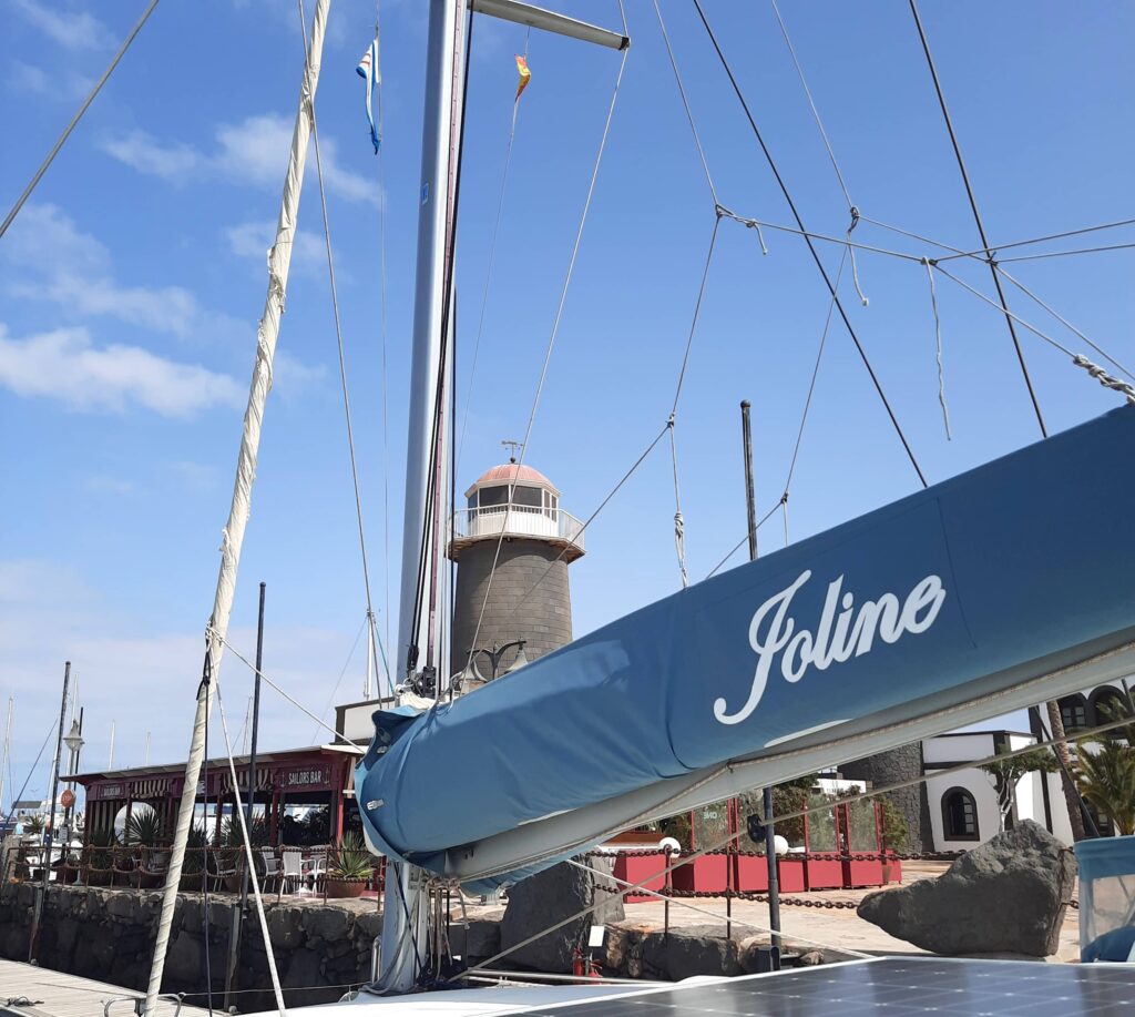 Joline in der Marina Rubicon