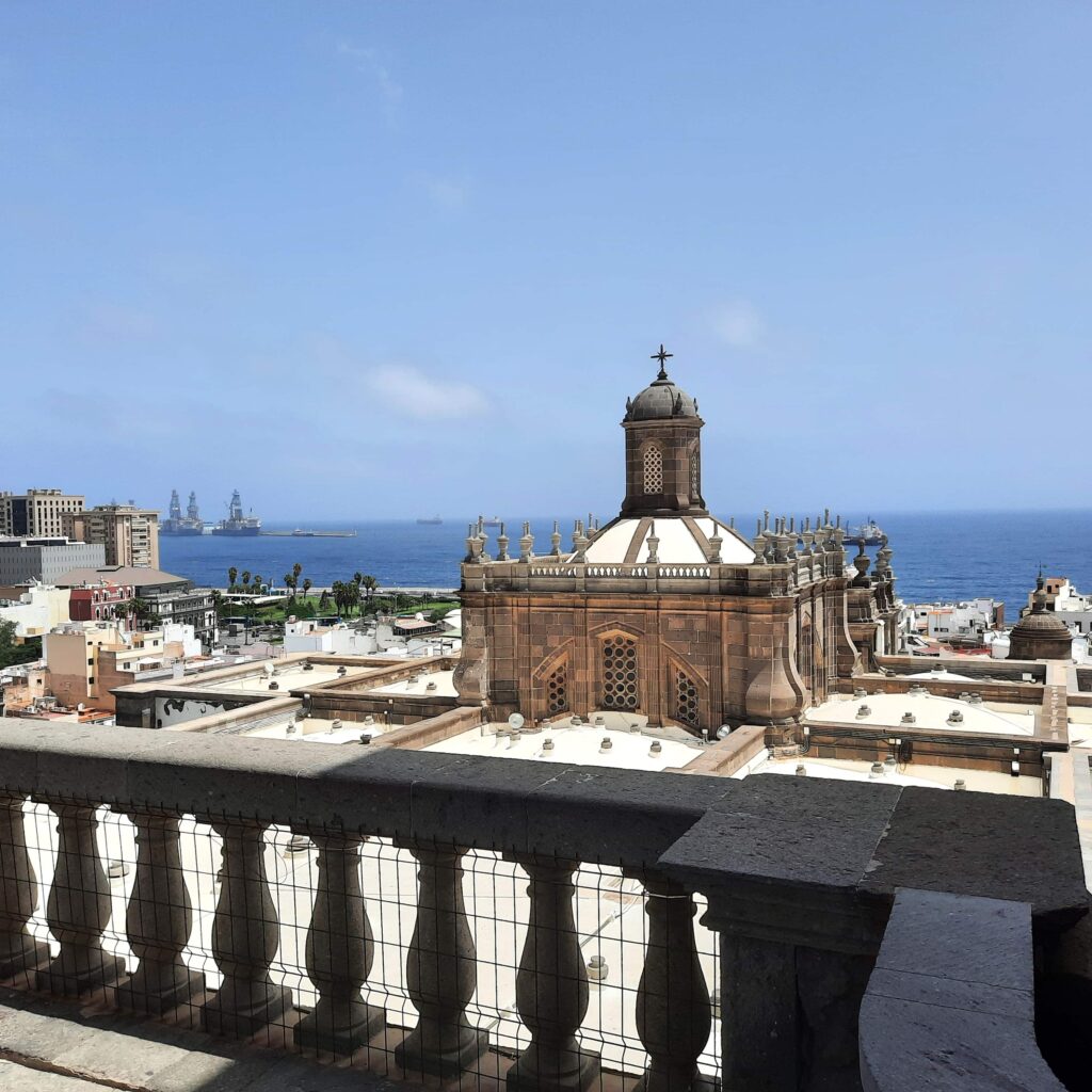 Blick zum Hafen von Santa Ana