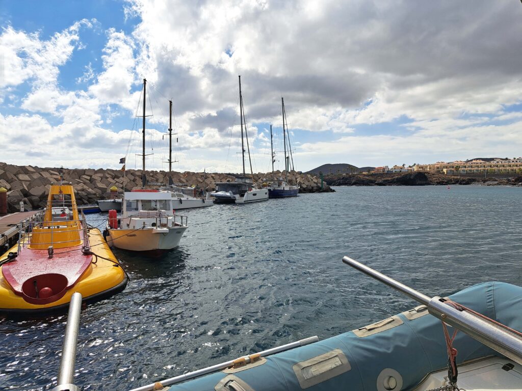 Einchecken Marina Teneriffa Sued