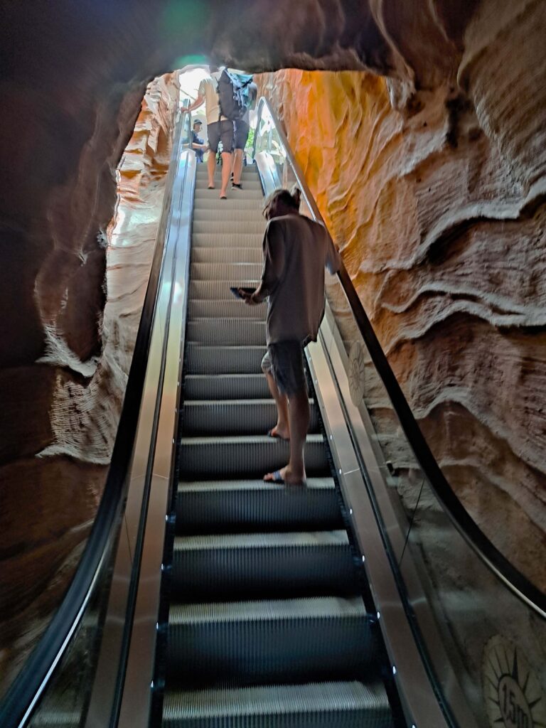 Rolltreppe in den Jungle