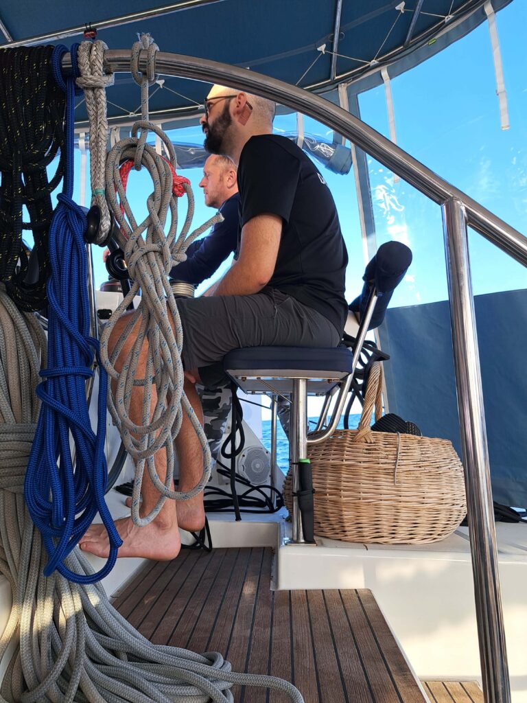 Jakob und Michael am Steuerstand