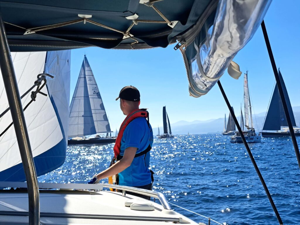 Noch sind alle im Pulk