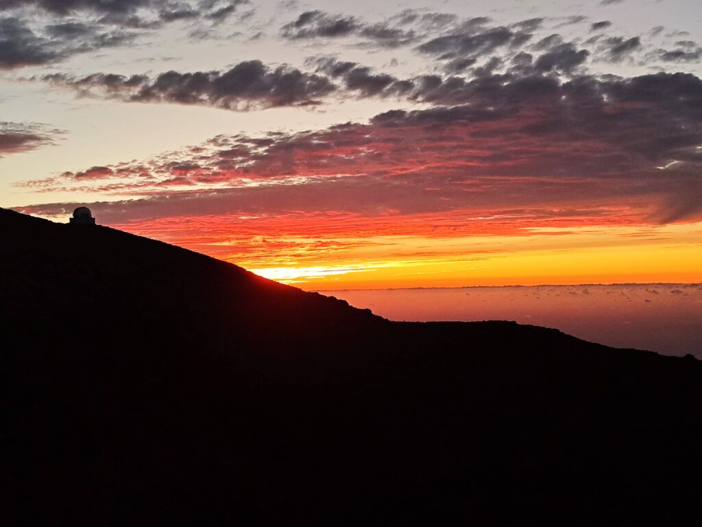 Abendhimmel Roque de Los Muchachos