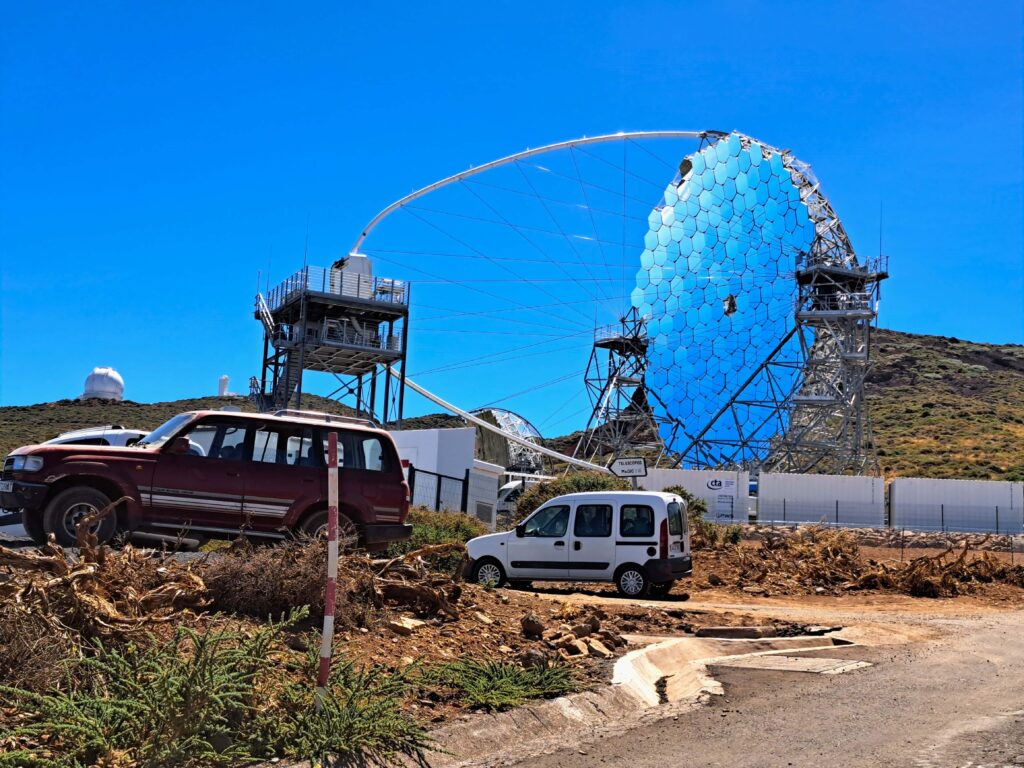 Nahaufnahme Teleskop La Palma