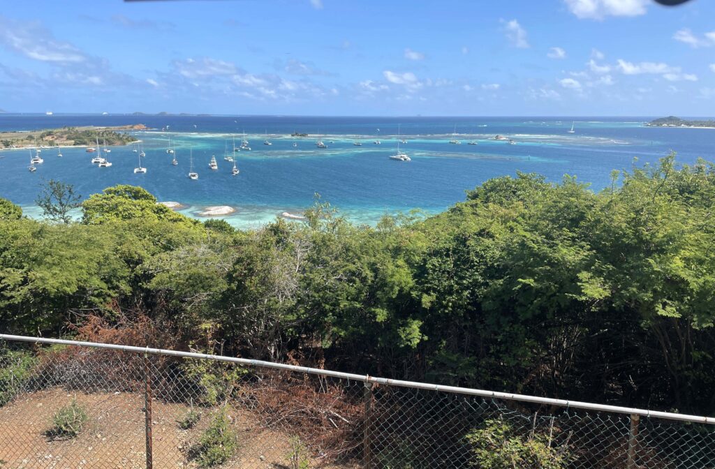 Union Island Blick von oben