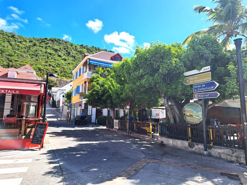 Seitenstrasse Gustavia