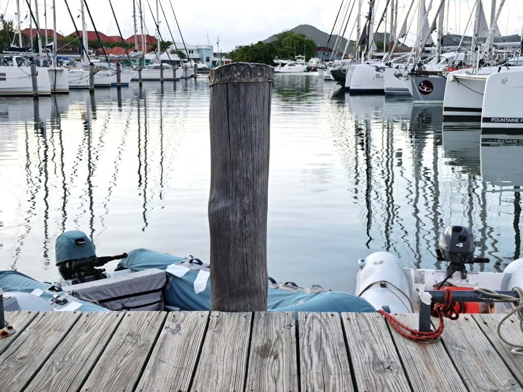 Soeckchen am Dinghidock Jolly Harbour