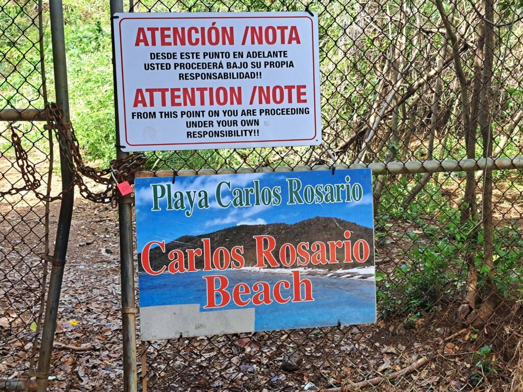 Durchgang Rosario Beach