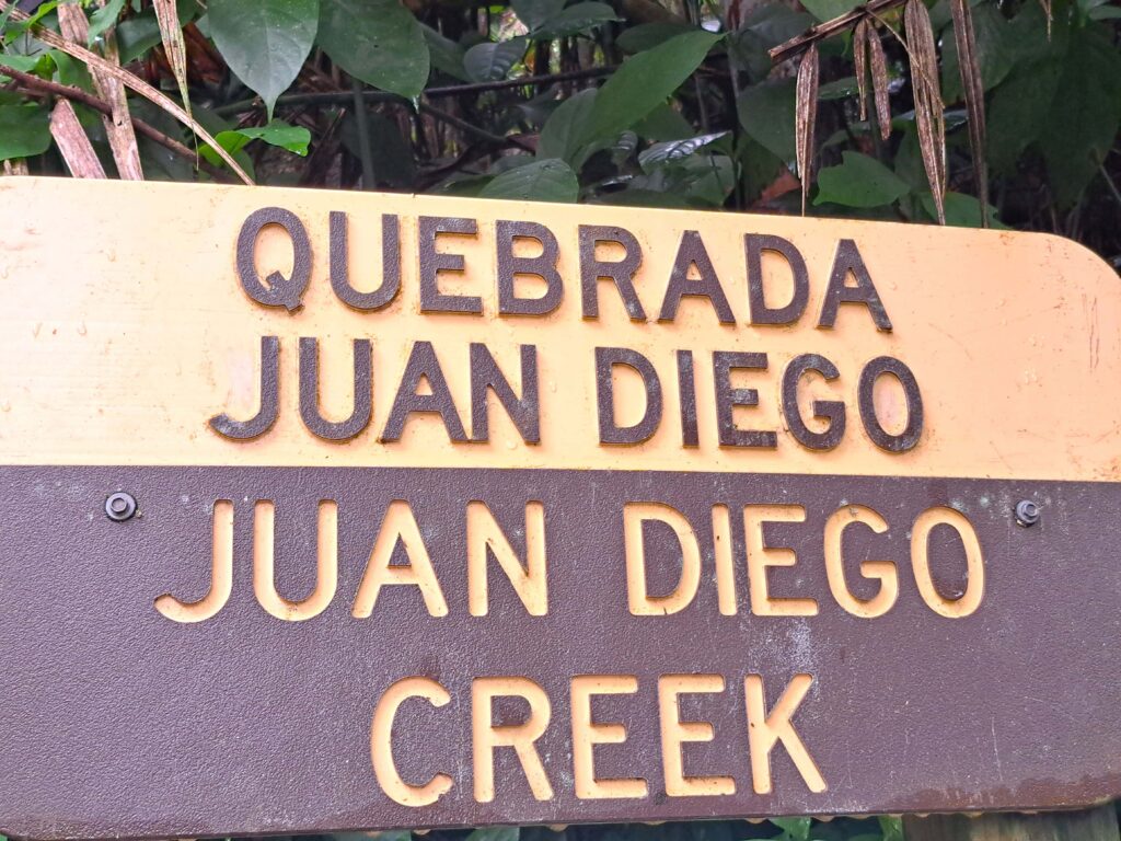 Schild Juan Diego Creek