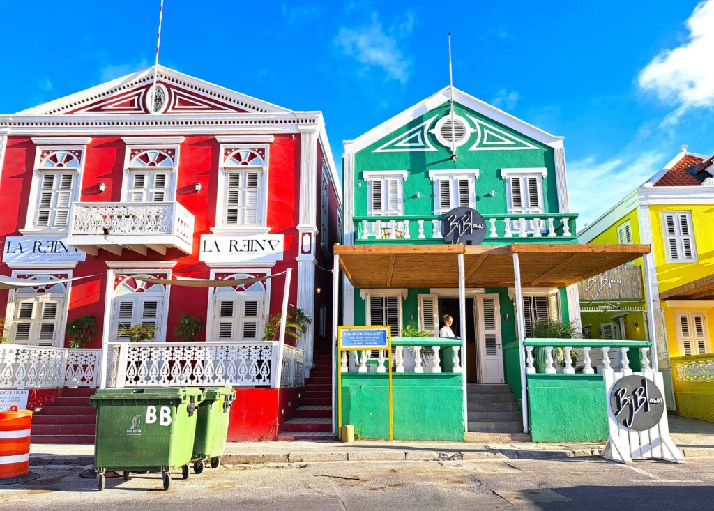 Restaurierte Kolonialhaeuser Willemstad