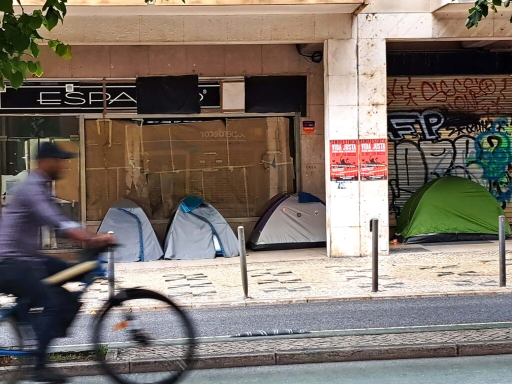 Zelte in der Passage