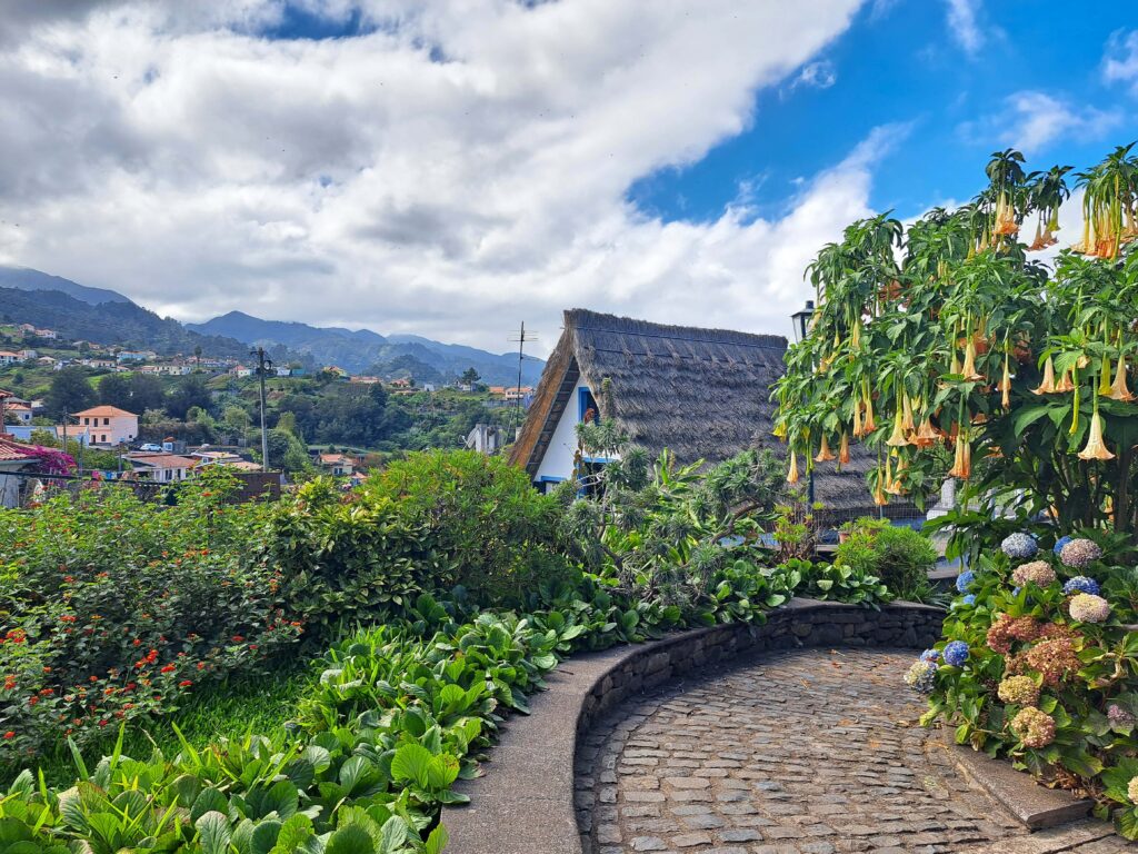 Santana Haeuschen mit Trompetenbaum