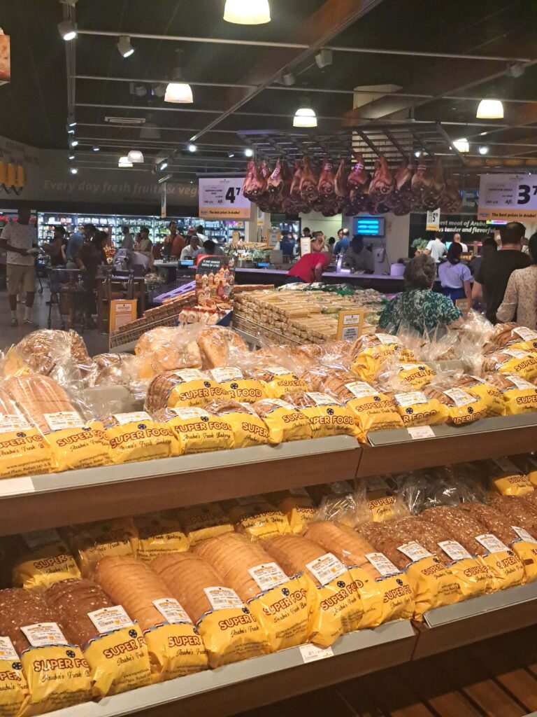 Blick in die Lebensmittelabteilung