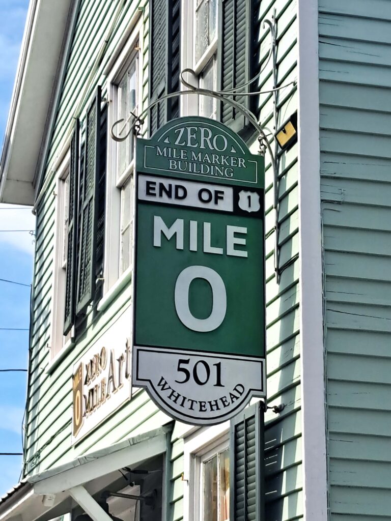 Zero Mile - mitten in Key West startet der Highway 1, der quer durch die USA Führt